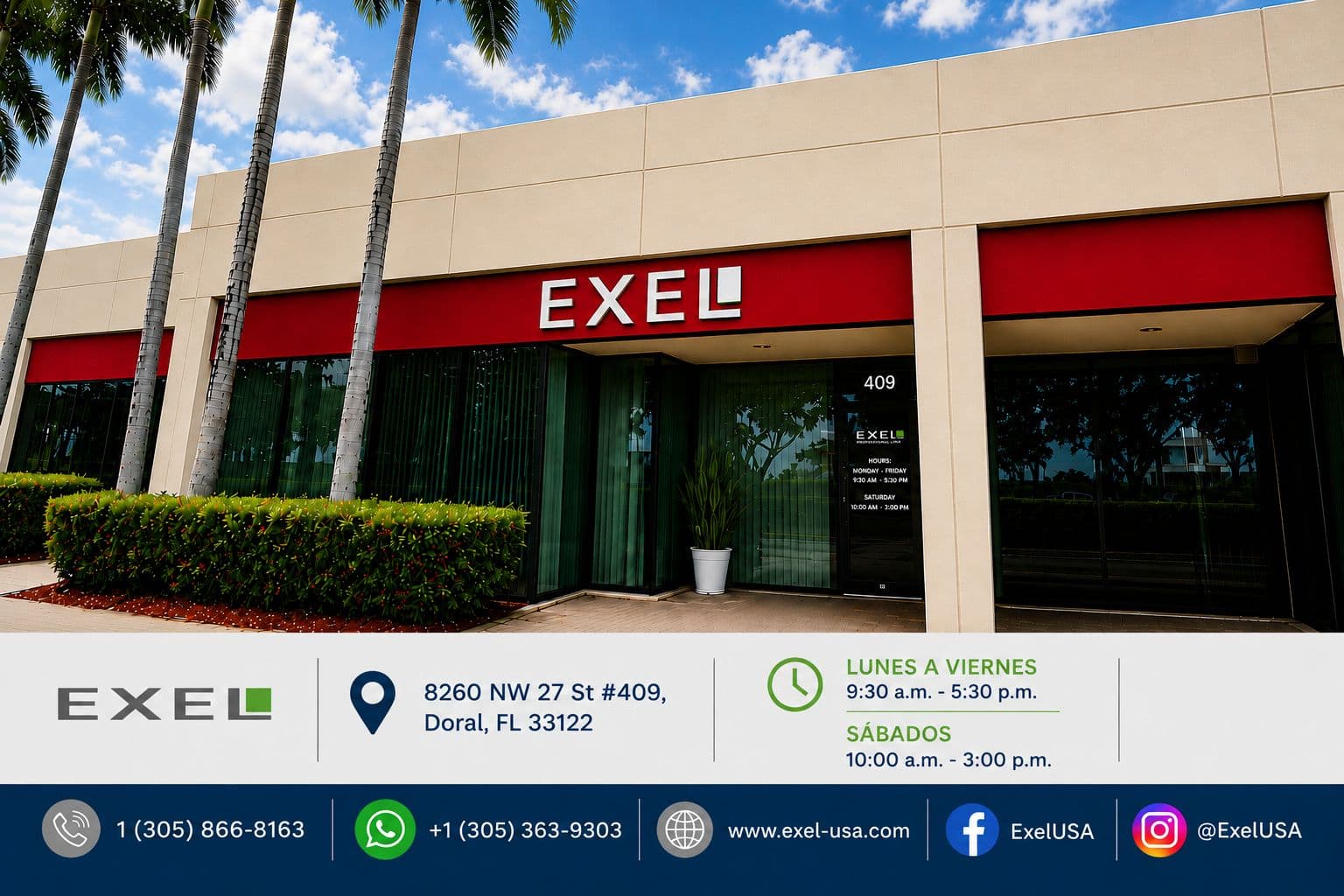 Ubicación de WeMaster en 8260 NW 27 St, suite 409, Doral, Florida